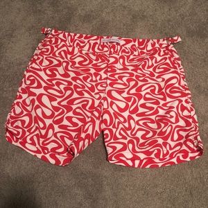 Men's Orlebar Brown Swim Trunks 34 Red White